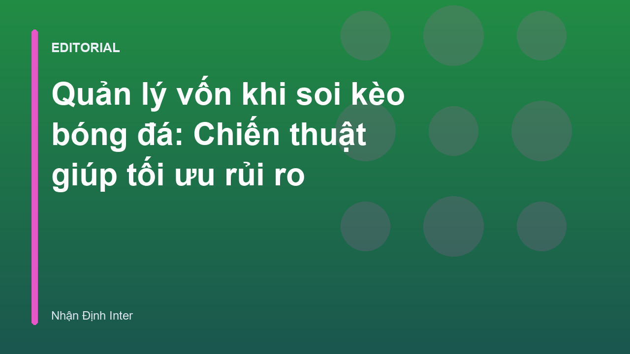 Biểu đồ quản lý vốn trong cá cược bóng đá